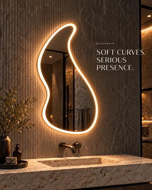 Flame-Shard Bezel-less LED Mirror