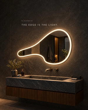 Liquid Comet Bezel-less LED Mirror