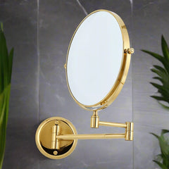 Round Shaving Mirror | 3X Magnification | Shatterproof Glass | Adjustable arm