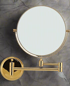 Round Shaving Mirror | 3X Magnification | Shatterproof Glass | Adjustable arm