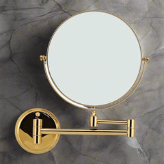 Round Shaving Mirror | 3X Magnification | Shatterproof Glass | Adjustable arm