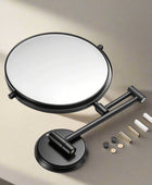 Round Shaving Mirror | 3X Magnification | Shatterproof Glass | Adjustable arm