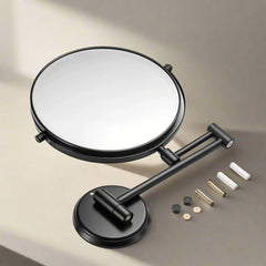 Round Shaving Mirror | 3X Magnification | Shatterproof Glass | Adjustable arm