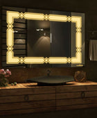 rectangular LED mirror for washroom