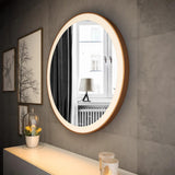 Round SS304 Metal Framed Mirror | Bright LED Lights | Corrosion Free | Glazonoid