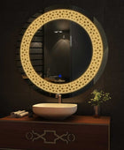round mirror for wall above washbasin