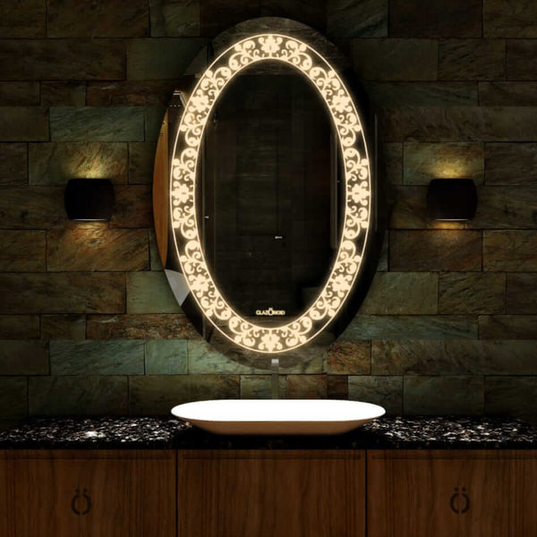 Bonavist - oval shape mirror for bathroom
