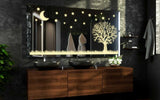 Modern Full Wall Mirrors With Lights