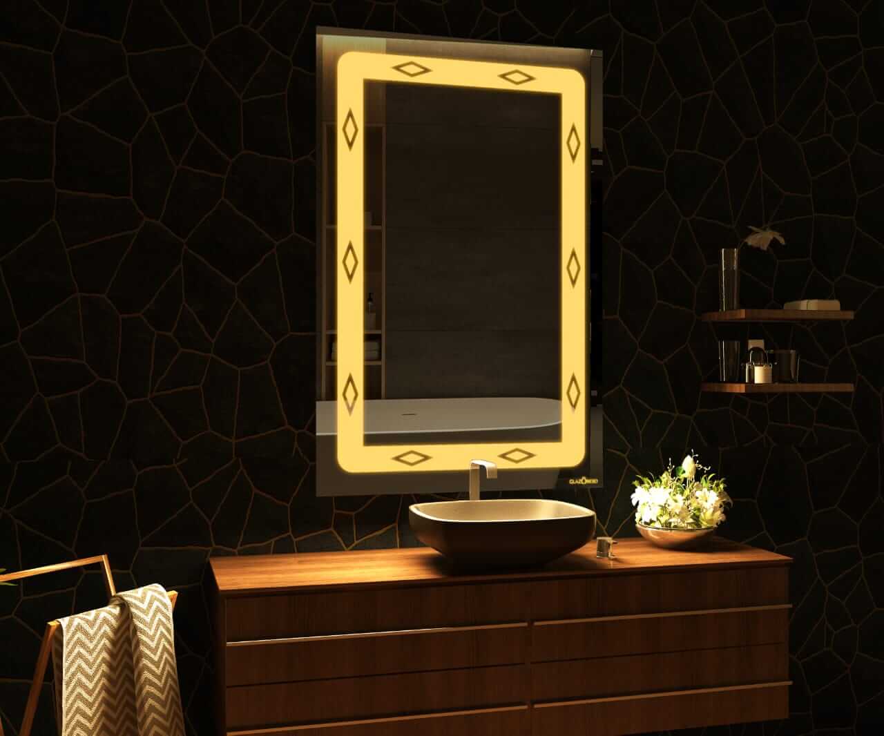 bathroom mirror with lights