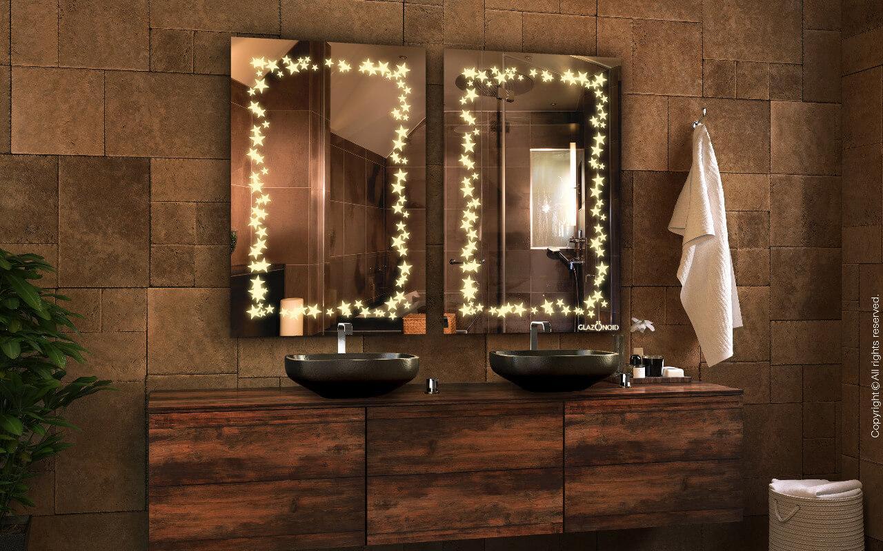 Double-the-twinkle the perfect Led Mirror for your Washroom