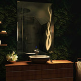 Plant Design LED Bathroom Mirror | Botanical Backlit