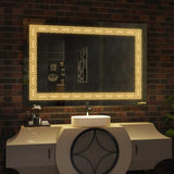 Greek Key LED Light Mirror