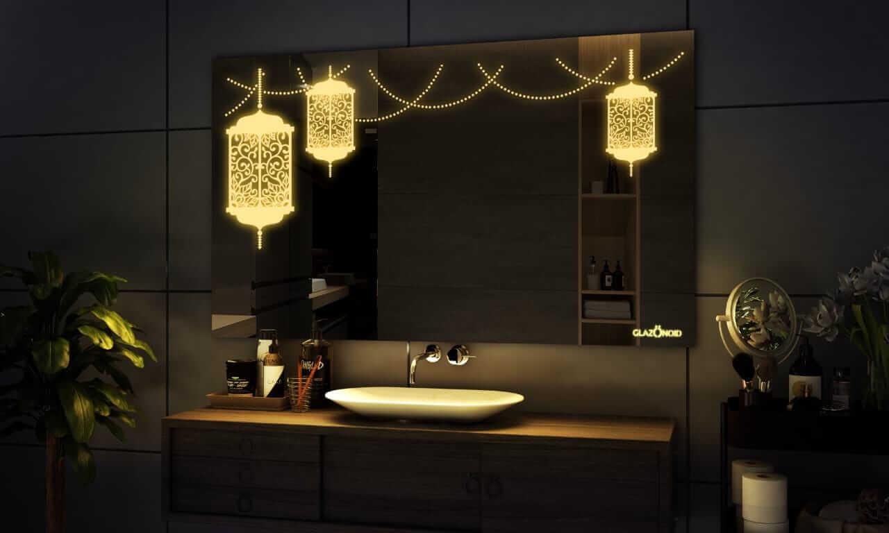 Lanterns the perfect rectangular led wall Mirror