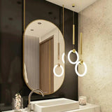 Hanging Bathroom Mirror | PVD Stainless Steel Frame