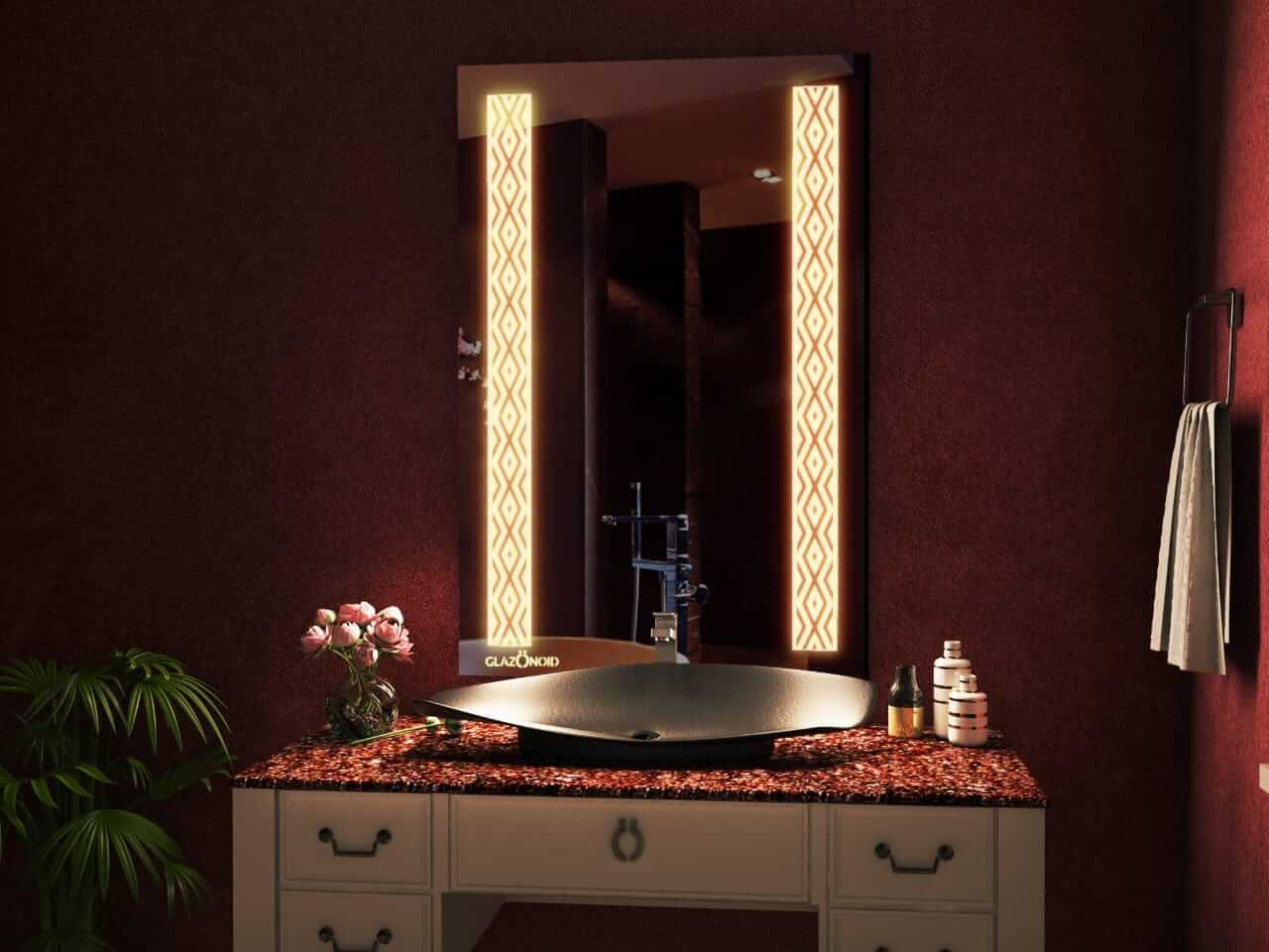 Rivet premium led Wall Mirror