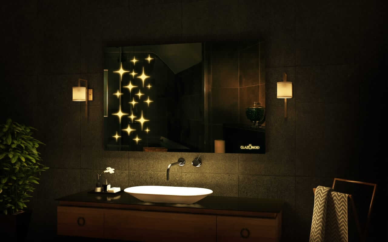 Shining-bright Led rectangle mirror