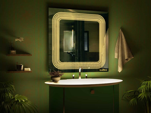 Square-excellence  hanging wall mirror