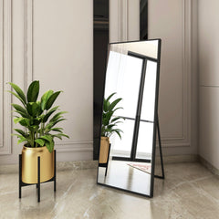 Body Length Standing Mirror | Stainless Steel | Premium Quality | Sturdy Stand | Glazonoid