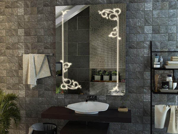 Vines premium led mirror for your washroom