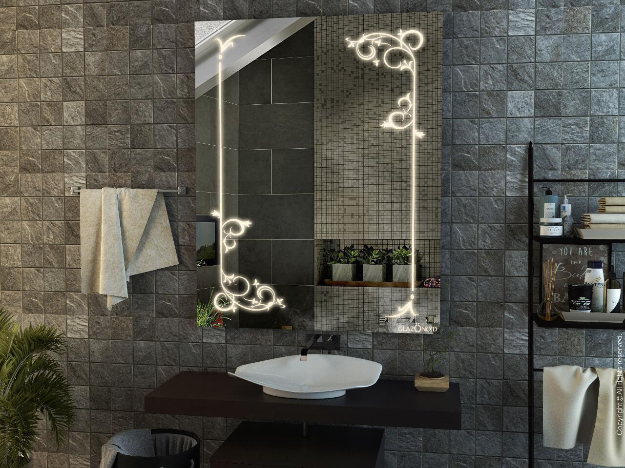 Vines premium led mirror for your washroom